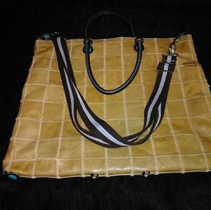 GABS Italy Italian Leather  Convertible  tote